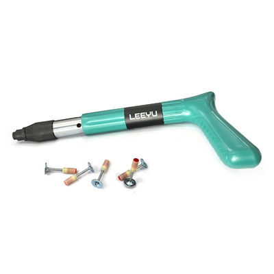 Green Mini Steel Nail Gun 4 Gears Power Adjustable for Ceiling For Max Nail Length 2in