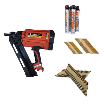 3490 Model 34 Degree Gas Framing Nailer with 40 Capacity and Fuel Cell Power Source