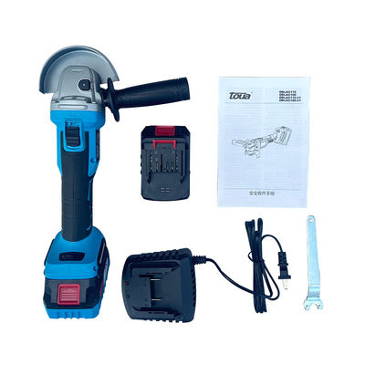 SLIDE Switch and 100mm Grinding Wheel Blade Toua 21V Brushless Angle Grinder for Grinding