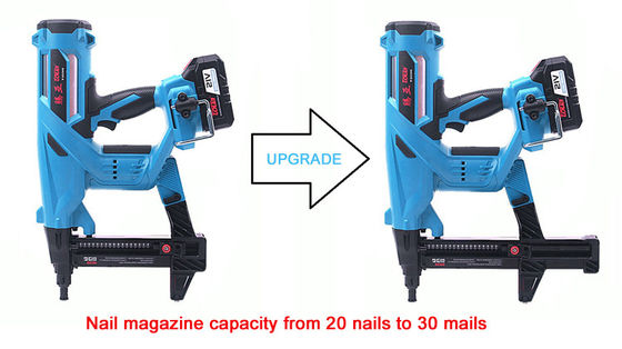 Industrial 21V 4000mAh Ni-MH Battery Electric Steel Nail Gun with Cordless Design