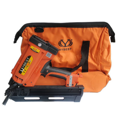 Strong Capacity Orange Gas-Actuated Framing Nail Gun for Construction and Decoration