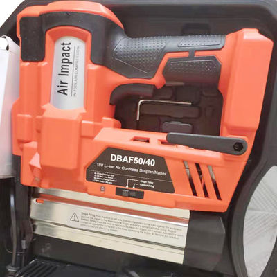 Industrial Grade 18V Li-ion Battery Cordless Nailer Stapler 2 in 1 Customized Support