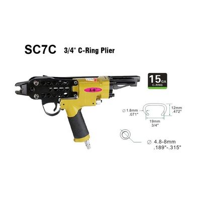 1.74kg Pneumatic SC7C 15GA 3/4'' C-Ring Plier for and Customized Support OEM