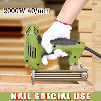 2000W Electric Power Tools Electric Stapler Gun Staple 10-30mm 1.6kg 2 In 1 Framing Tacker