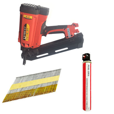 378*374*110mm Dimension 34 Degree Lithium Gas Framing Nail Gun for 2in Min Nail Length