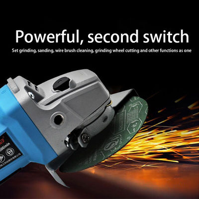 Max Motor Speed 8500RPM Rechargeable 21V Brushless Angle Grinder for Cutting and Polishing