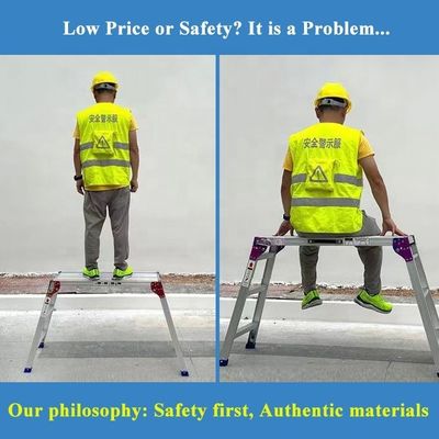 120cm Height Foldable Work Platform Stool for Car Washing and Household Climbing