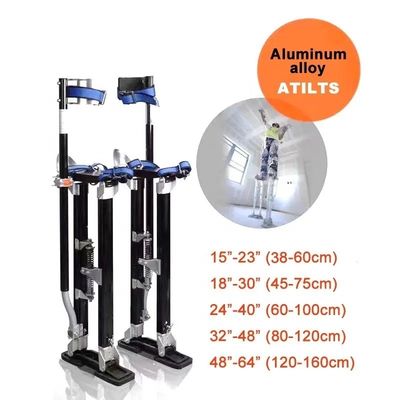Adjustable Aluminum Tool Stilt Painting or Cleaning with Aluminum Alloy and Black hardware