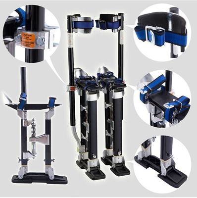 Adjustable Aluminum Tool Stilt Painting or Cleaning with Aluminum Alloy and Black hardware