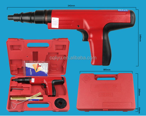 NS301 Semi-Auto Powder Actuated Nail Gun Kit Steel Construction For 3 1/2in Nails