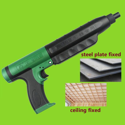 Black Green Powder Actuated Concrete Nail Gun Nailer for Construction and DIY Projects