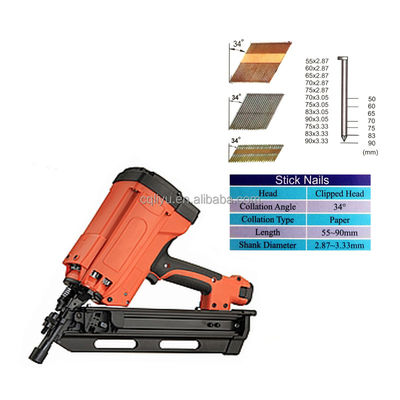 GFN3490B GFN3490B Gas Actuated Pneumatic Framing Nail Gun
