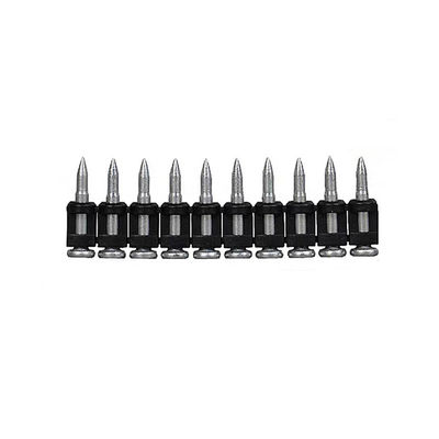 Flat Head Gas Drive Pins for Mechanical Galvanizing Plastic Strip Collated Nails