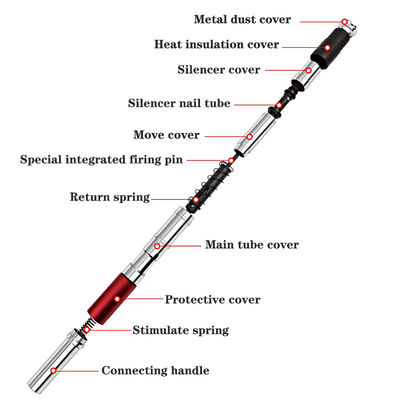 Low Noise Cordless Nail Gun for Fastening Steel Nails in Upholstery at 340cm Length