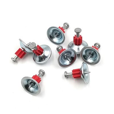 ISO Standard 1'' Washer Dia. Galvanized Concrete Pins Masonry Nails with Round Washer