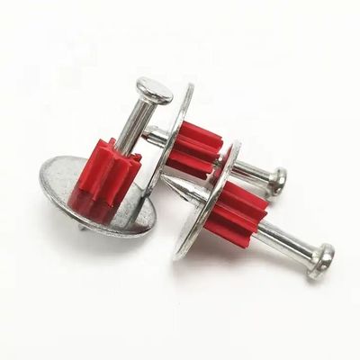 Galvanized 1-1/2 in. / 38mm Drive Pin with Washer 100-Pack Point Cut Point Sharp Point