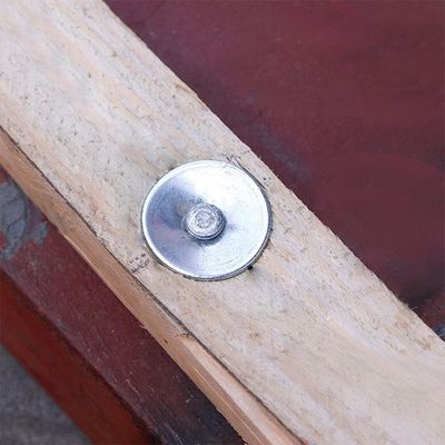 Galvanized 1-1/2 in. / 38mm Drive Pin with Washer 100-Pack Point Cut Point Sharp Point