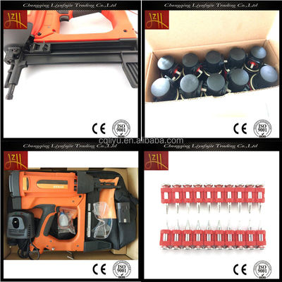 Compact and Powerful GSR40 Gas Actuated Concrete Nail Gun w/Case Li-lon 7.2V 2000mAh