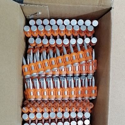 Mechanical Galvanized Collated Concrete Nails Point Bullet Point for S.P. 27 40 65 800