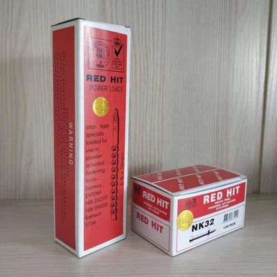 Concrete Nail RED HIT 6.8*11 Power Loads and NK32 Drive Pins with Flat Head Style