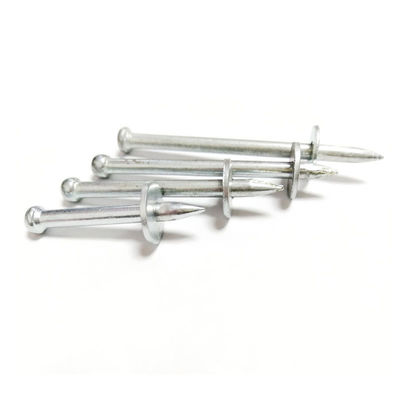 Galvanized-Shining Round Head Steel Washer Concrete Shooting Nail Drive Pin for Hold