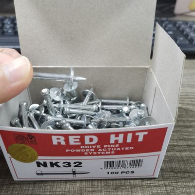 3.7mm Shake Dia. Metal washer Dia. 12mm Concrete Shooting Nail Cartridge for Nail Gun