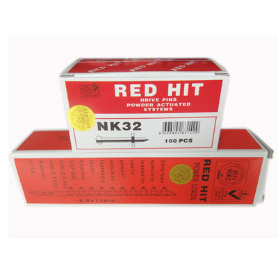 Accessory Flute RED HIT Galvanized Steel Fasteners Concrete Drive Pins Shooting Nails