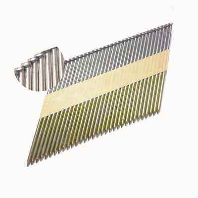 Silver White Zinc Coated Framing Collated Strip Nails for 2.87-3.3mm Wire Gauge in Bulk