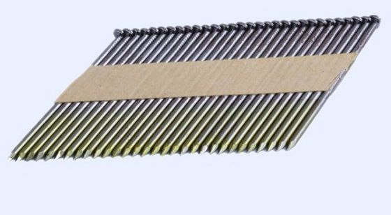 Silver White Zinc Coated Framing Collated Strip Nails for 2.87-3.3mm Wire Gauge in Bulk