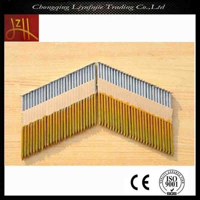Silver White Zinc Coated Framing Collated Strip Nails for 2.87-3.3mm Wire Gauge in Bulk