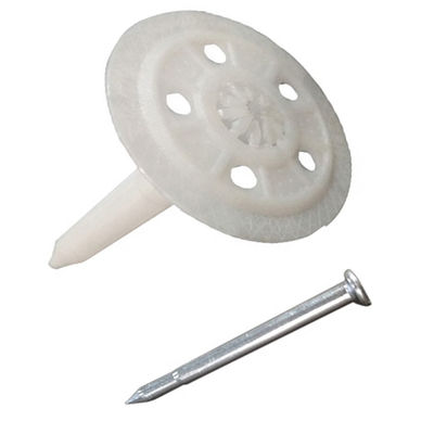 Building Construction Material Fixing Steel Insulation Nails with Plastic Washer