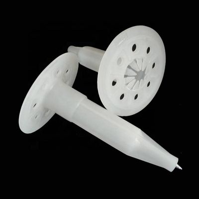 Smooth Shank White Plastic Insulation Nails for Exterior Walls