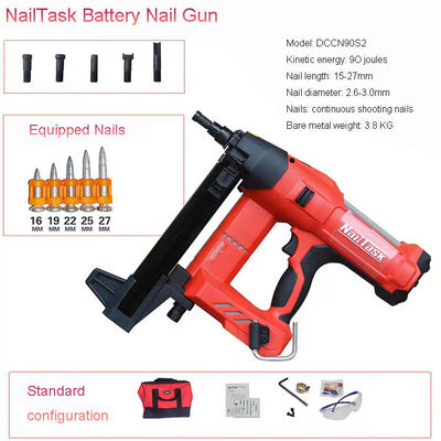 Customized Support OBM Nail Gun DCCN90S2 Rechargeable Lithium Battery for Woodworking