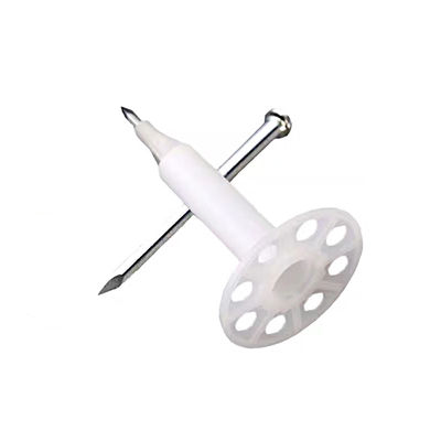 Plastic Frame Concrete Nails with Insulation and Zinc Plating 7.6mm Head Diameter