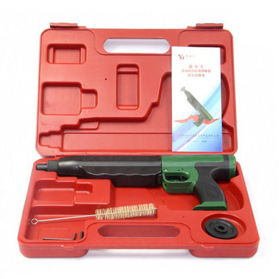 Silent Black Green Powder Nail Gun with 2.2kg Capacity and Noise Reduction Feature