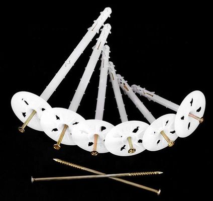 8mm Shank Diameter Plastic Nylon Wall Plug Anchor Drywall Dowel Board Insulation Fasteners