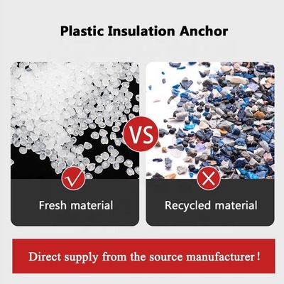Custom Carbon Steel Screws Insulation Fixing Nail Anchors with 55mm Plastic Washer