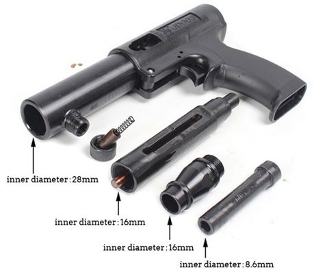 335mm Black Nail Gun and Accessory for Low-velocity Indirect Piston Driven Nails