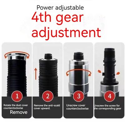 3m Powerful Steel Nail Gun with Extension Rod 4 Levels Cement Wall Shooting Gun Ceiling Wall Anchor Wire Slotting Device Rivet Tool