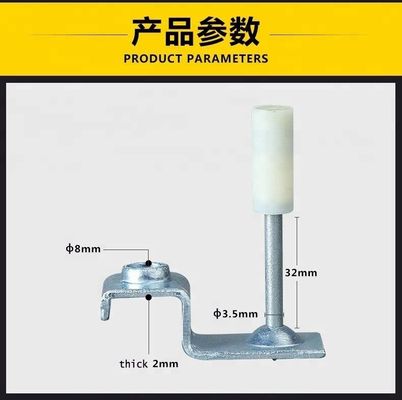 6mm Hole Diameter Decorative Drive Pin Shoot Nail with M8 Ceiling Clip Ceiling Fasteners