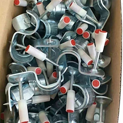 Smooth Shank 16mm 20mm 25mm Decoration Water Pipe Nail Concrete Ceiling Nail Clamp Pipe Adjustable