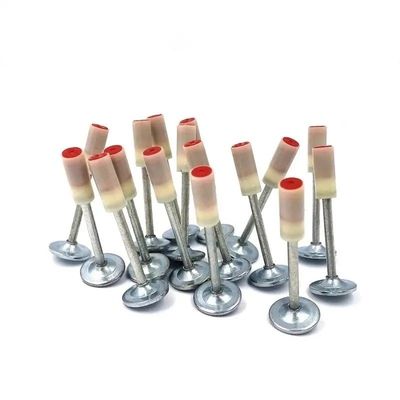 Smooth Shank 27mm Mini Nails 100pcs for Fast Concrete Wall Fastening Cable Duct Fixing
