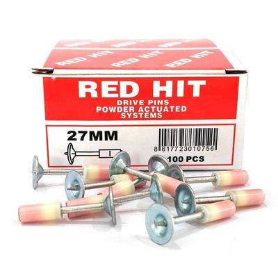 100pcs Pack of RED HIT Small Ceiling Fasteners Round Nails for Mini Ceiling Nail Gun