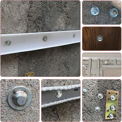 7.3mm Flat Head Round 27mm Mini Ceiling Clip for Noise Reduction Ceiling Gun Installation