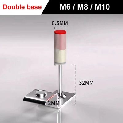Integrated Shooting Double Base Smooth Shank Type Steel Ceiling Nail for ISO Standard