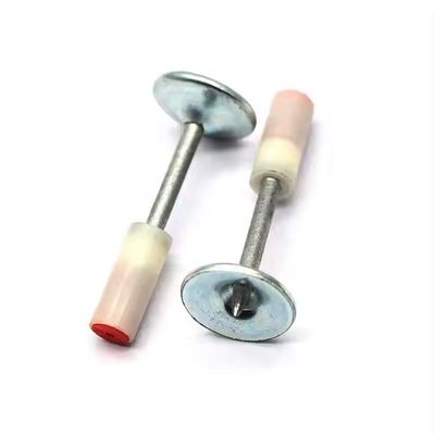 200PCS Pack 8mm Head Round Nails for Steel Plate and Concrete Wall Ceiling Fasteners