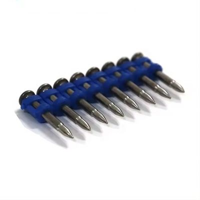 Gas Actuated Nail Gun Plastic Collated 3.0*22mm Concrete Nails with Customized Color