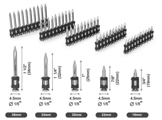 Smooth Shank Concrete Nail for Gas Nail Gun Building Nails from Large Chinese Steel
