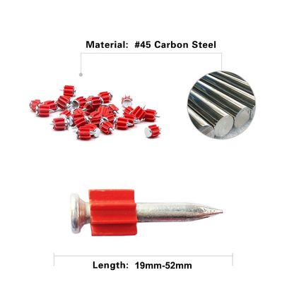 Red PVC Washers Steel Studs for Aluminum Alloy Windows 16-76mm Length