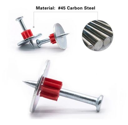 Flat Head PDW Pins for 301/301T Shooting Nail Gun 25mm Steel Nails Washer Included